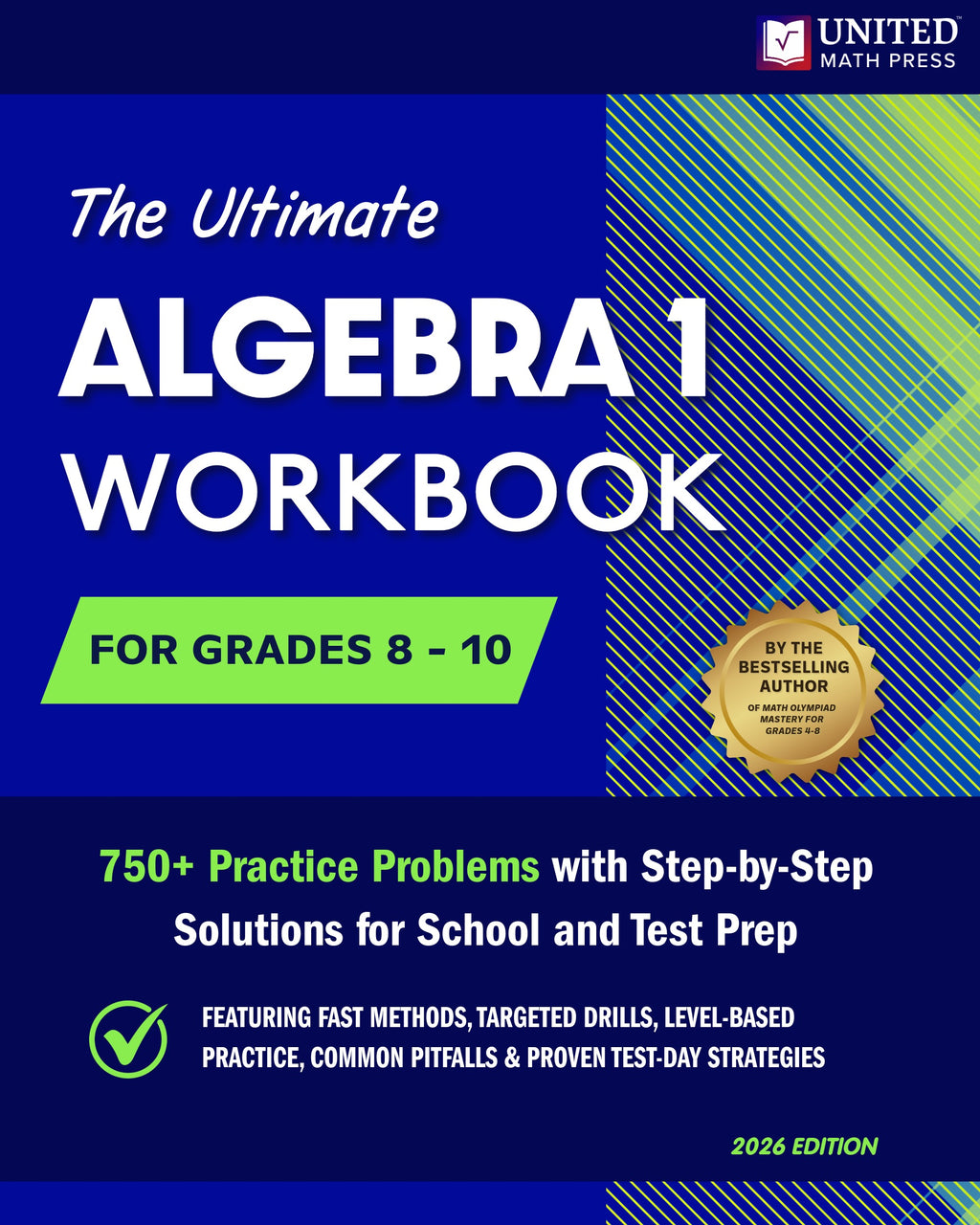 The Ultimate Algebra I Workbook for Grades 8-10