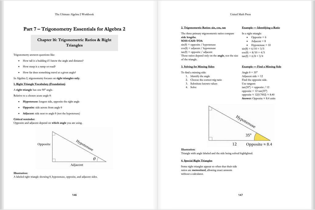 The Ultimate Algebra 2 Workbook for Grades 10-12