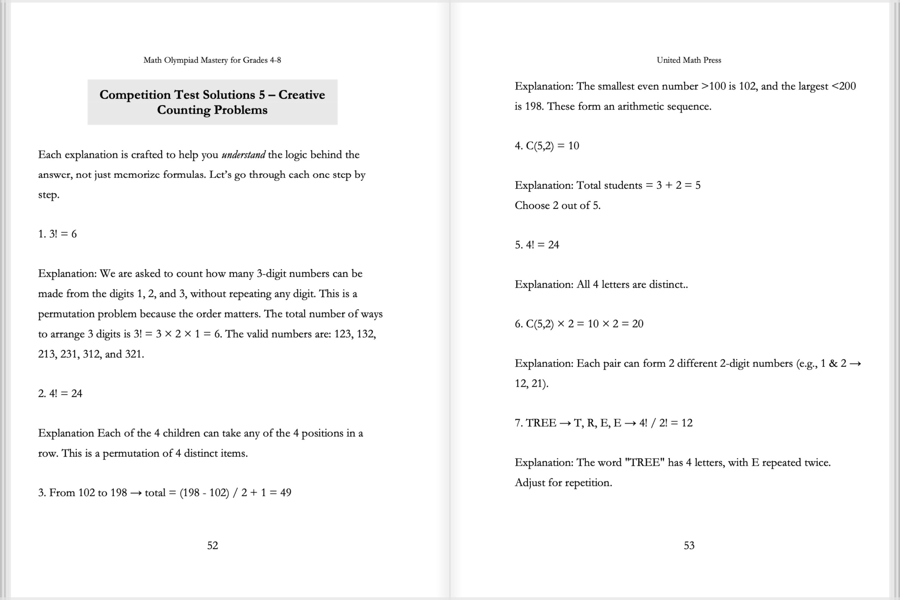 Math Olympiad Mastery for Grades 4-8