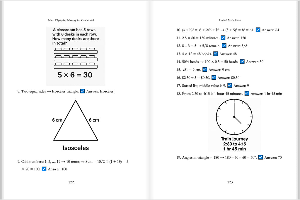 Math Olympiad Mastery for Grades 4-8